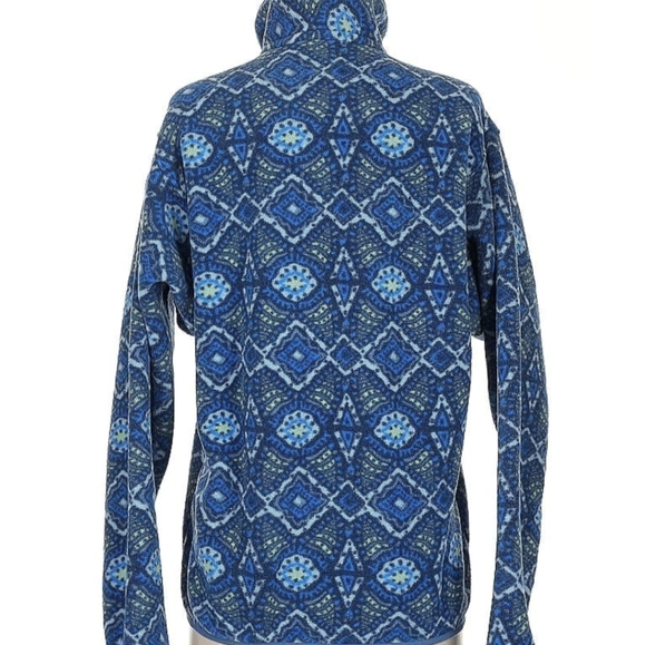Rare Patagonia Honeycomb Blue Synchilla Fleece Pullover XS - Picture 8 of 9